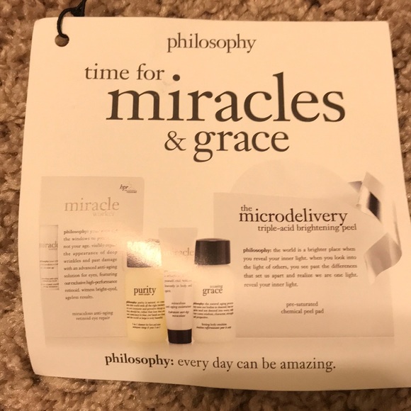 Philosophy Purity Miracles Grace Skincare Beauty Face Gift Set Bag Lot Bundle - Picture 4 of 5